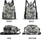 Drawstring Backpack with Mesh Pockets String Gym Bag Sackpack Sandproof Water - Image 6
