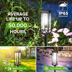 KOOPER Taller Solar Pathway Lights Outdoor, 6 Pack Upgraded Brighter Solar - Image 3