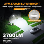 LUTEC 34W 3700 Lumen LED Security Lights Motion Sensor Light Outdoor - Image 2