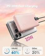 VRURC Portable Charger Power Bank - 10000mAh Fast Charging 22.5W PD 20W - Image 3