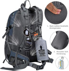 FENGDONG 40L Waterproof Lightweight Outdoor Daypack Hiking, Travel Backpack - Image 3