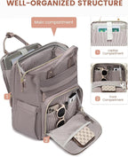 LOVEVOOK Laptop Backpack for Women, 15.6'' Waterproof Nurse Bag Teacher Work - Image 2