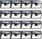 Peasur Solar Powered Lights Outdoor, 140LED 16Pack Motion Sensor Light Outside by Peasur