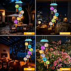 Toodour Solar Wind Chime, Color Changing Hydrangea Ball Wind Chimes LED - Image 6