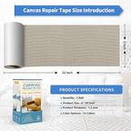 KING MOUNTAIN Canvas Repair Tape, Outdoor Gear Patch, 4×63 Inches, Waterproof - Image 4