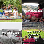 Waterproof Outdoor Blanket 82”X 55” Packable, Stadium Blankets - Image 7