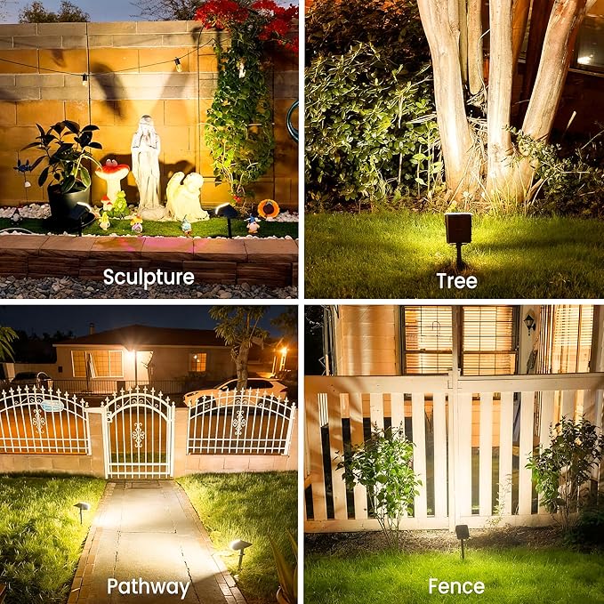 Solar Lights Outdoor Waterproof IP65, Super Bright LED, 3000K 2 Lighting Modes - Image 7