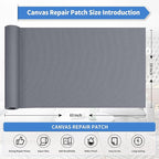 KING MOUNTAIN Canvas Repair Patch 16×60 Inch Self-Adhesive Waterproof Fabric - Image 4