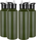 VEGOND 40 oz Insulated Water Bottle Bulk Stainless Steel Metal Water Bottles by VEGOND