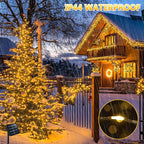 JMEXSUSS 2 Pack Solar String Lights Outdoor Waterproof, Each 33FT 100 LED Warm - Image 7