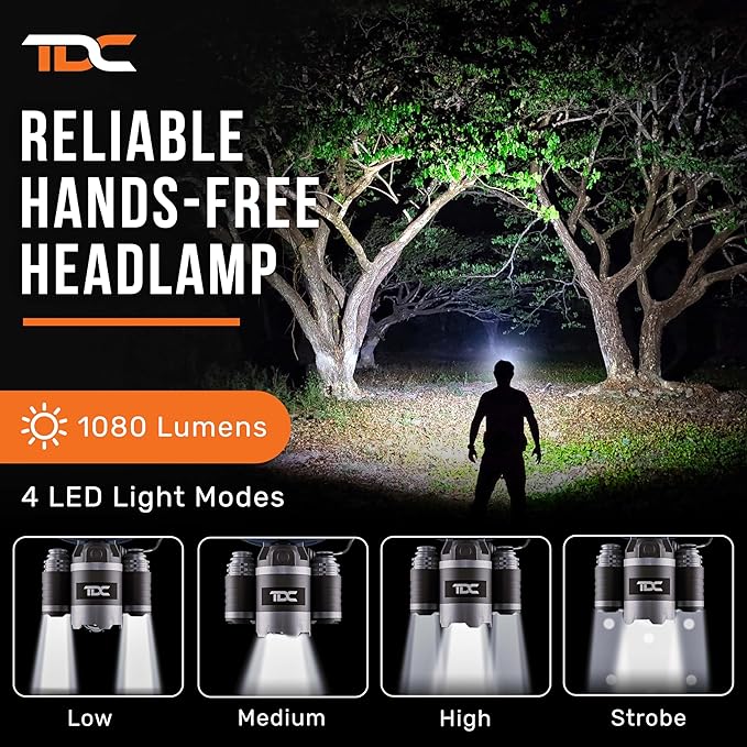 TDC Head Lamp Led Rechargeable Super Bright - Image 2
