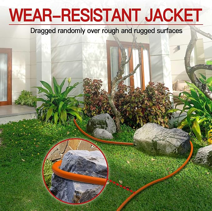 200 FT 12 Gauge Extension Cord Outdoor, Heavy Duty Weatherproof & Flame - Image 6
