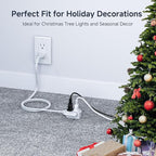 Cable Matters 2-Pack 16 AWG 2 Prong Long Extension Cord 15 ft, 13A 3-Outlet - Image 7