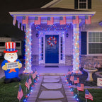JMEXSUSS 33ft 100 LED Red White and Blue Lights Outdoor, 4th of July Lights - Image 4