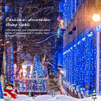 JMEXSUSS 150 LED Blue Christmas Lights Indoor Outdoor, Connectable 59 ft String - Image 8