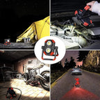 YZONI 2 Pack LED Work Light Rechargeable, 2 COB 2500LM Folding Portable Flood - Image 7