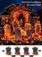 2 Pack Orange Halloween Mini Lights, 13 Feet 50 Count Totally 100 Count - Image 6