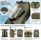 MARCHWAY Roll Top Waterproof Backpack, Floating Dry Bag 20L/30L/45L - Image 4