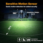 LUTEC 84W 9500LM LED Security Light Hardwire Motion Sensor Outdoor Lights - Image 3