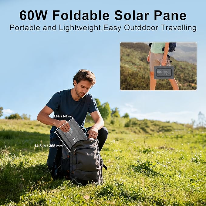 60W Portable Solar Panels Chargers - Image 9
