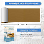 KING MOUNTAIN Canvas Repair Tape, Outdoor Gear Patch, 4×63 Inches, Waterproof - Image 4