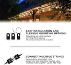 Enbrighten LED Outdoor String Lights 48ft Soft Warm White Patio Lights - Image 6
