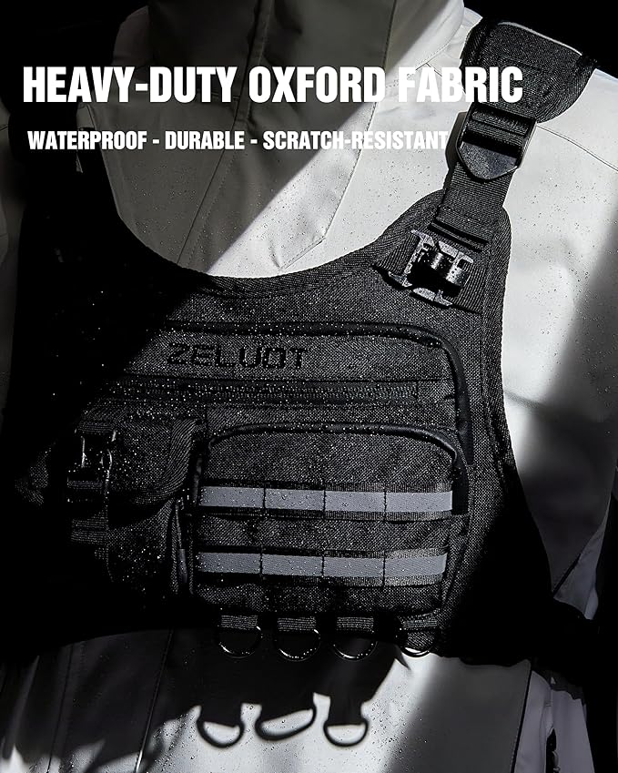 Zelvot Running Vest with 2L Water Bladder, 12L Hydration Backpack with Gear - Image 5