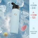 COKTIK 22oz Sports Water Bottle, Stainless Steel Water Bottle - Image 4