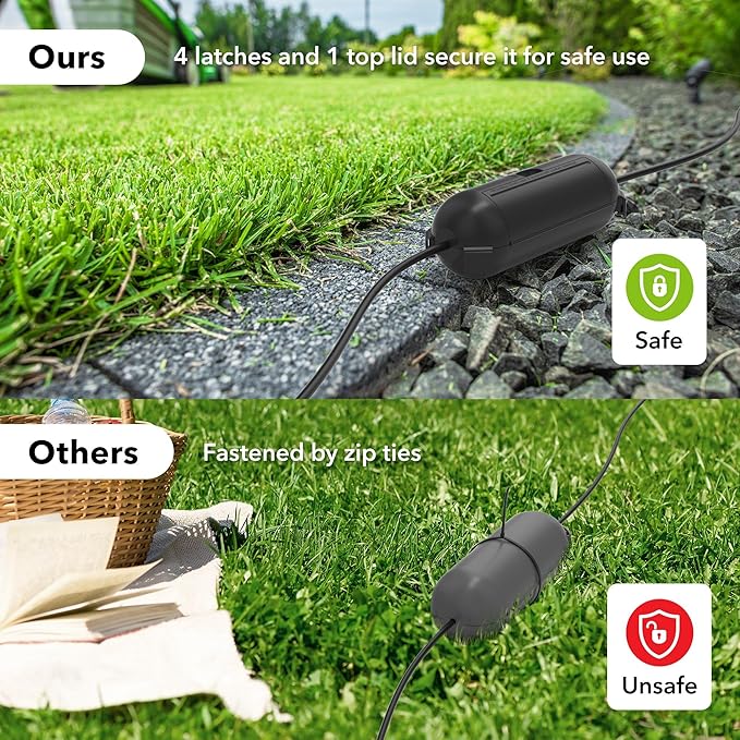 BN-LINK Outdoor Extension Cord Safety Cover, Weather Resistant Seal Housing - Image 5