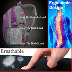 ProEtrade Backpack Bookbag for College Sturdy Travel Business Hiking Fit Laptop - Image 5