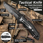 Survival First Aid Kit with Israeli Bandage, Chest Seal, Tourniquet, Tactical - Image 9