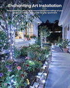 Minetom 2 Pack Solar String Lights, Total 66Ft 200 LED Solar Fairy Lights - Image 7