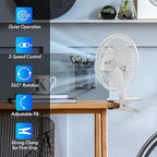 Comfort Zone Portable Clip on Fan - Image 3