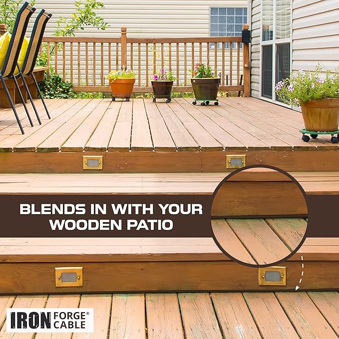 Iron Forge Cable 100ft Brown Outdoor Extension Cord - Image 4