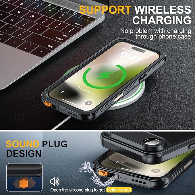 ANTSHARE for iPhone Air Case, IP68 Waterproof Shockproof Case, - 12 FT Military - Image 5