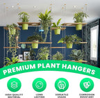 Ceiling Hooks for Hanging Plants- 4pcs 2.56 inches Heavy Duty Powder Coated - Image 4
