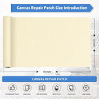 KING MOUNTAIN Canvas Repair Tape, Outdoor Gear Patch, 12×60 Inches, Waterproof - Image 4