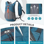 FIORETTO 10L Hiking Backpack for Women Men Mini Packable Backpack Lightweight - Image 7