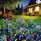 GIGALUMI Garden Decor Outdoor Lights 120LED 8Pack, Solar Garden Lights Outside by GIGALUMI