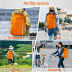 Waterproof Foldable Backpack Dry Storage Lightweight Daypack 35L Outdoor - Image 5