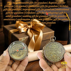 Brass Compass Gift to My Son Never Forget I Love You, Sentimental Keepsake from - Image 4