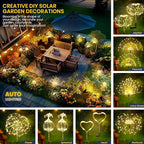 GIGALUMI Garden Decor Outdoor Lights 120LED 8Pack, Solar Garden Lights - Image 2