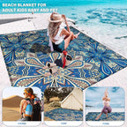 Famstar Beach Blanket Oversized Extra Large78 X 110", Waterproof Sandproof - Image 5