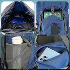 75L Hiking Backpack with Rain Cover Waterproof Camping Backpack Shoes Warehouse - Image 4