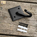 Mystic Colonial Rustic Cast Iron Wall Hooks, 3.6" Heavy Duty Coat Hooks - Image 6