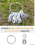 NACETURE Aluminum Alloy Rope Tensioner Tent Guyline Cord Adjuster - Image 3
