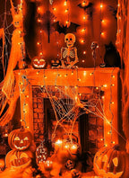 2 Pack Orange Halloween Mini Lights, 13 Feet 50 Count Totally 100 Count - Image 4