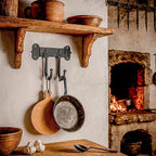 Mystic Colonial Rustic Cast Iron Wall Hanger – Heavy Duty Retro Utility Hooks - Image 9