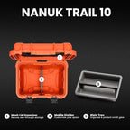 NANUK Trail 10-11.2L Waterproof Storage Box – Modular & Compact Cargo Case - Image 2