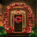 OZS 2PK 240LED Solar String Lights Outdoor Waterproof | Solar Christmas Tree - Image 2